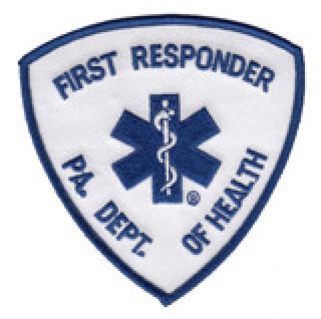 PENNSYLVANIA DEPT OF HEALTH - FIRTS RESPONDER SHOULDER PATCH - SEW ON.